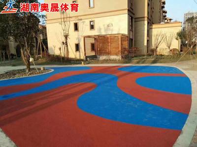 蒸湘區(qū)學(xué)校彈性丙烯酸涂料 籃球場塑膠面層鏟除 硅PU球場材料施工